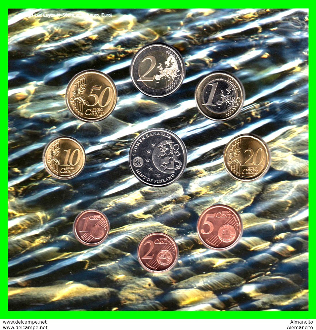 FINLANDIA 2011/l CARTERA OFICIAL EURO SET. FINLANDIA ( SUOMI ) LAS 8 MONEDAS + MEDALLA DE CURSO LEGAL - Finlande