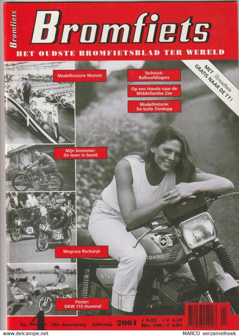 BROMFIETS 4-2001: Honda-motom-DKW-zündapp - Auto/Motorrad