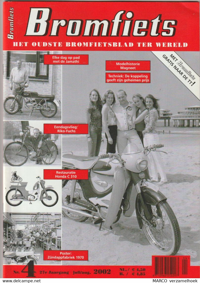 BROMFIETS 4-2002: Jamathi-magneet-riko-fuchs-honda-zündapp - Auto/Motorrad