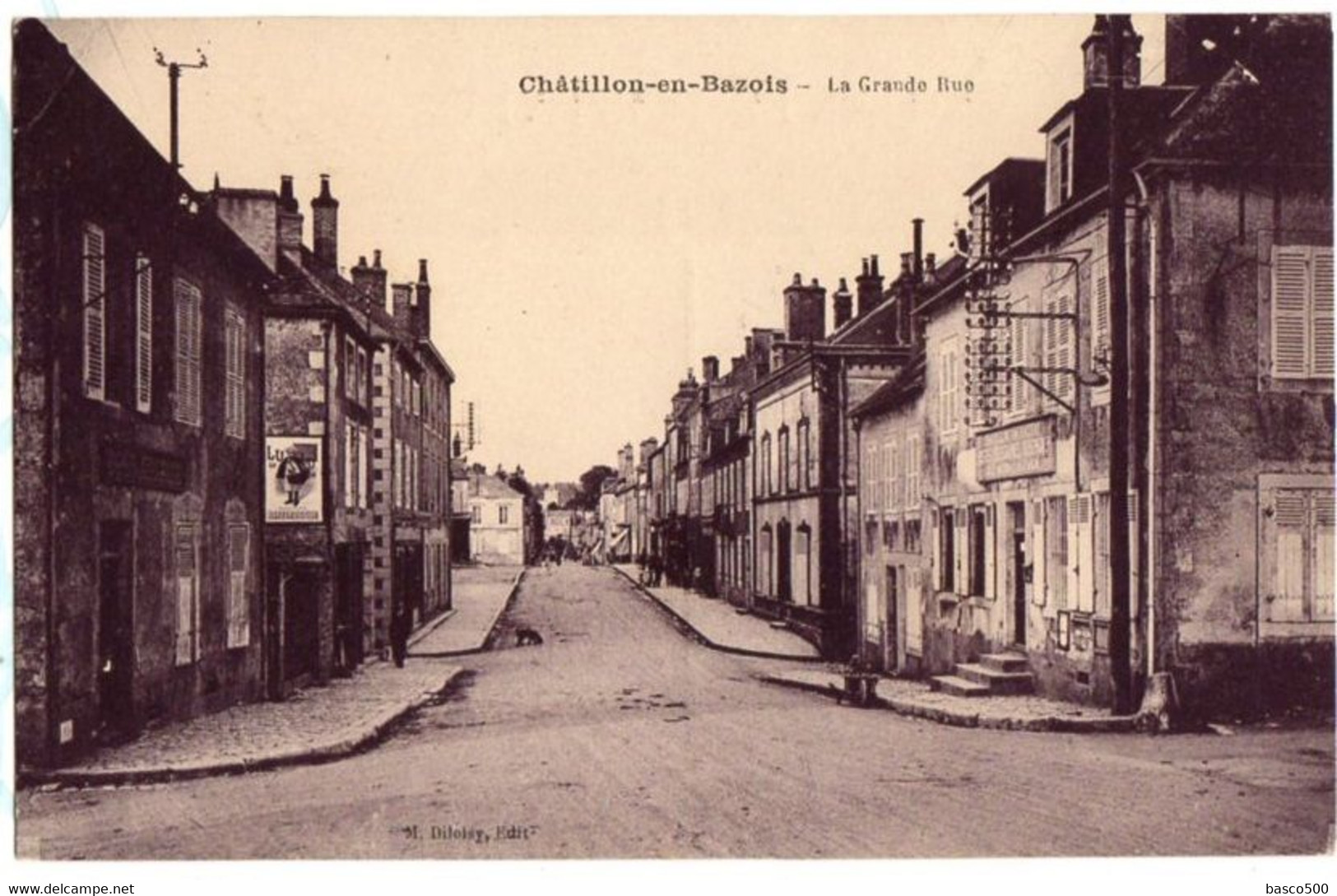 CHATILLON En BAZOIS - La POSTE Dans La GRANDE RUE - Chatillon En Bazois