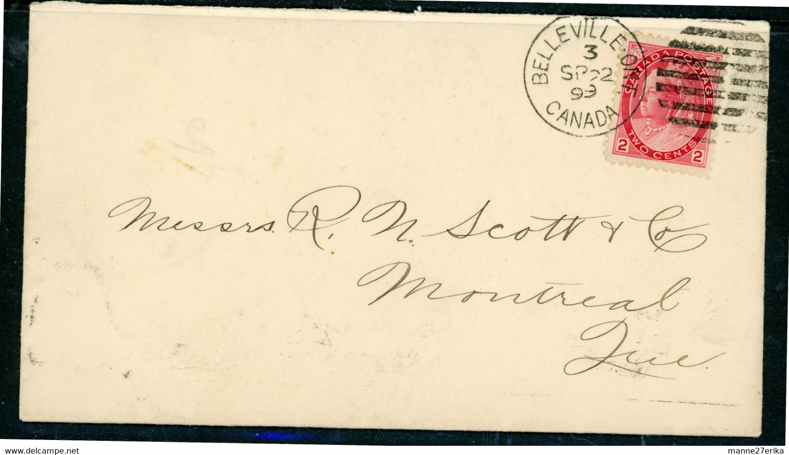 Canada Envelope 1898-1902 Queen Victoria - Storia Postale