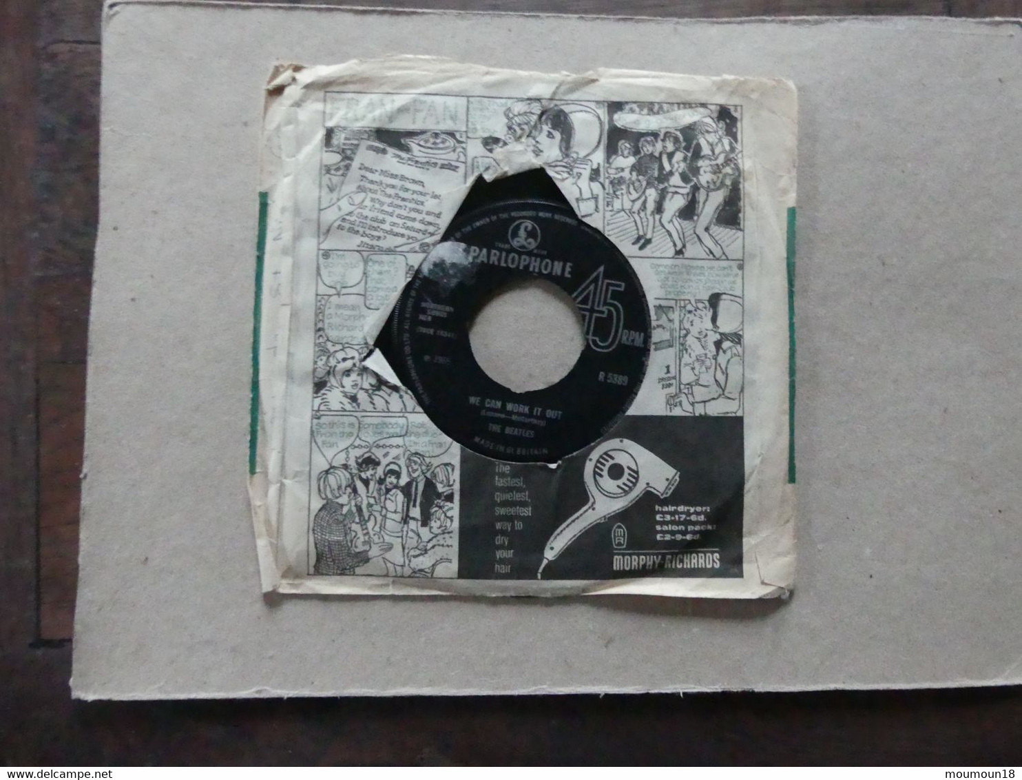 The Beatles Day Tripper R539 Parlophone - 45 T - Maxi-Single