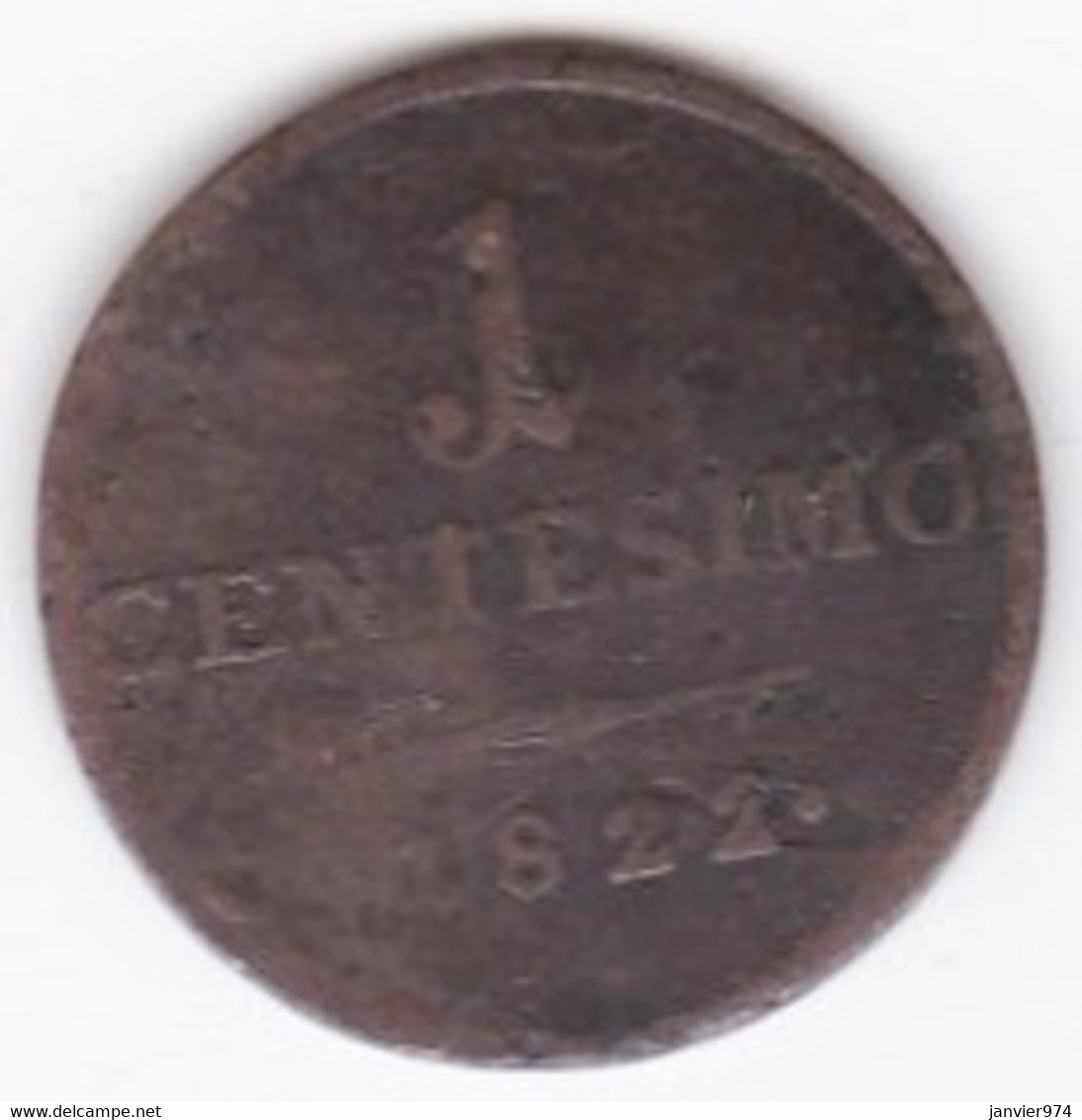 Italie 1 Centesimo 1822 M Milano . Francesco D’Asburgo - Lombardie-Vénétie