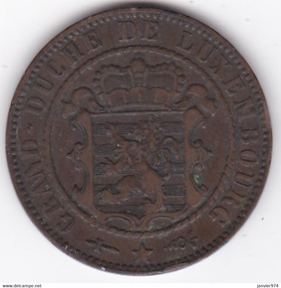 Luxembourg 10 Centimes 1854 Bruxelles, Guillaume III, KM# 23 - Luxemburgo