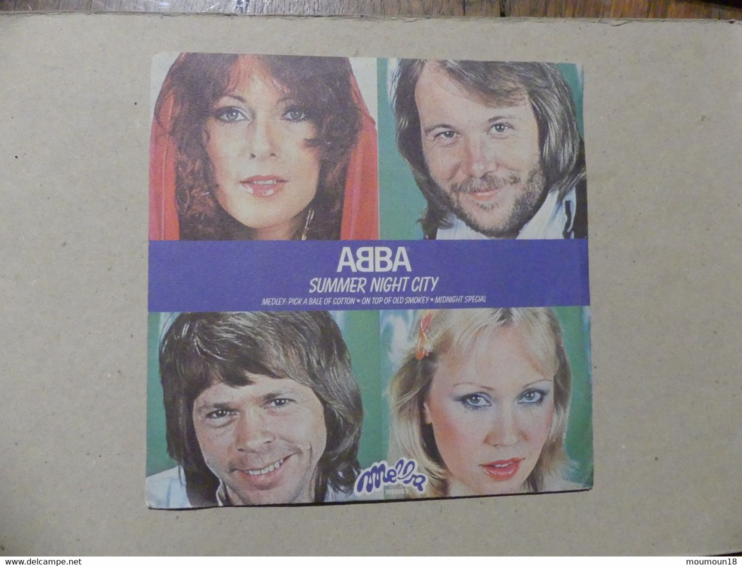 ABBA Summer Night City 45X180 Melba Disque Fond Blanc - 45 T - Maxi-Single