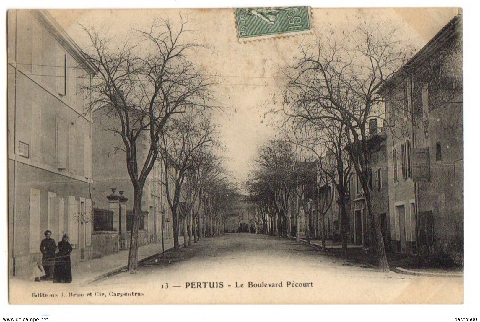 1910 PERTUIS : 4 Cartes Rue De La TOUR  Bd PECOURT Et CANAL Animées - Pertuis