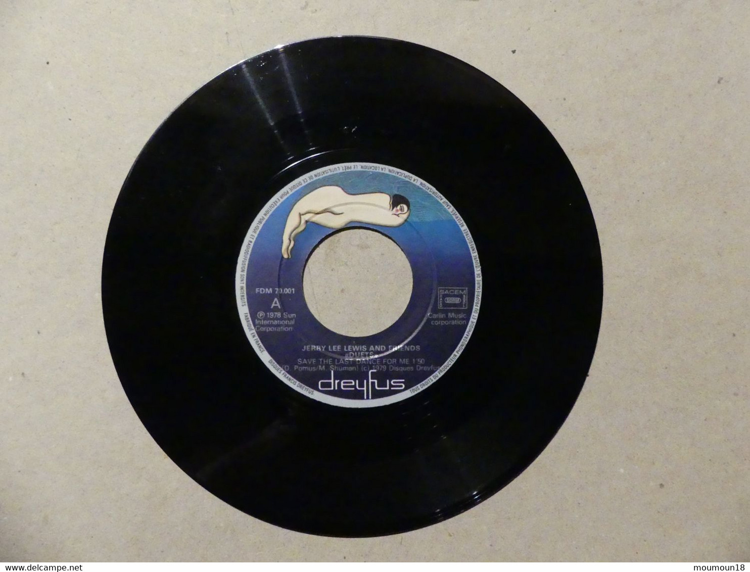Jerry Lee Lewis And Friends Save The Last Dance FDM70001 Sun Dreyfus - 45 T - Maxi-Single