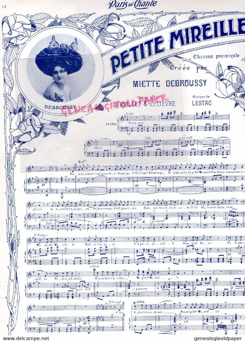 PARIS QUI CHANTE- PARTITION MUSIQUE-POLIN -N° 77-1904-MIREILLE-CUISINE CONFITURES-TRUITE MEUNIERE-XAVIER PRIVAS-VILLE- - Noten & Partituren