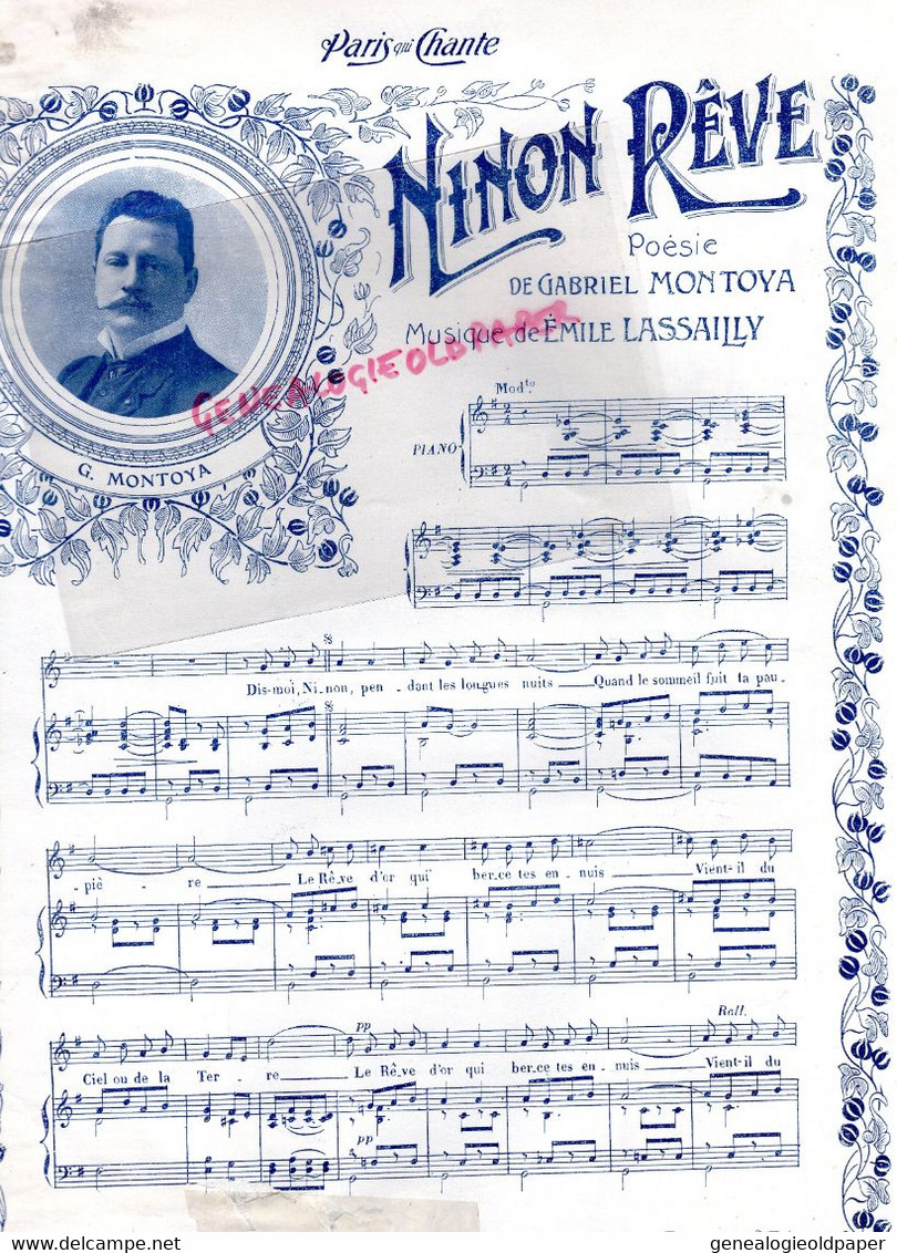 PARIS QUI CHANTE- PARTITION MUSIQUE- N° 62- 1904- POLIN-PAULETTE DARTY-NINON -GRINGALETS JOHN HEWELT-MARIONNETTES HOLDEN - Partituren