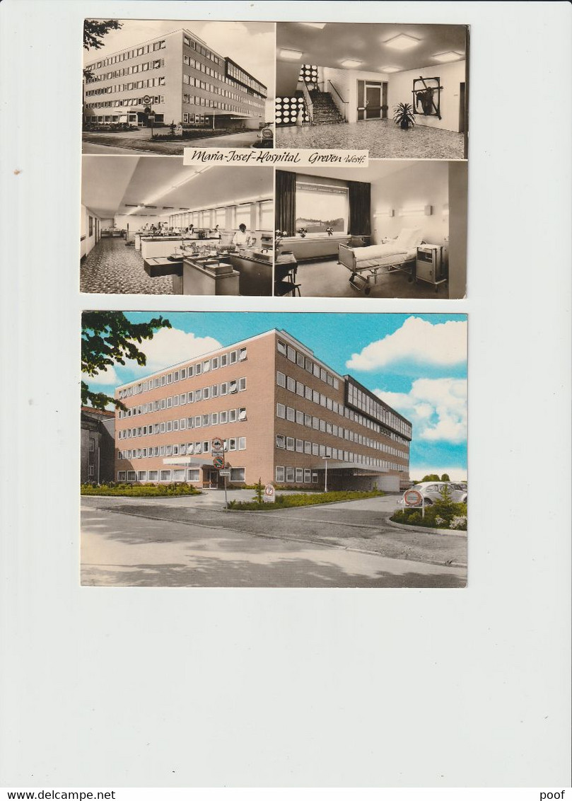 Greven : Maria - Josef - Hospital ----- 2 Cards - Greven