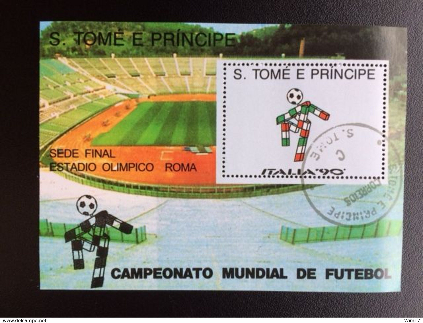 SAO TOME E PRINCIPE 1989 WORLD CUP FOOTBALL USED VOETBAL - Sao Tome Et Principe