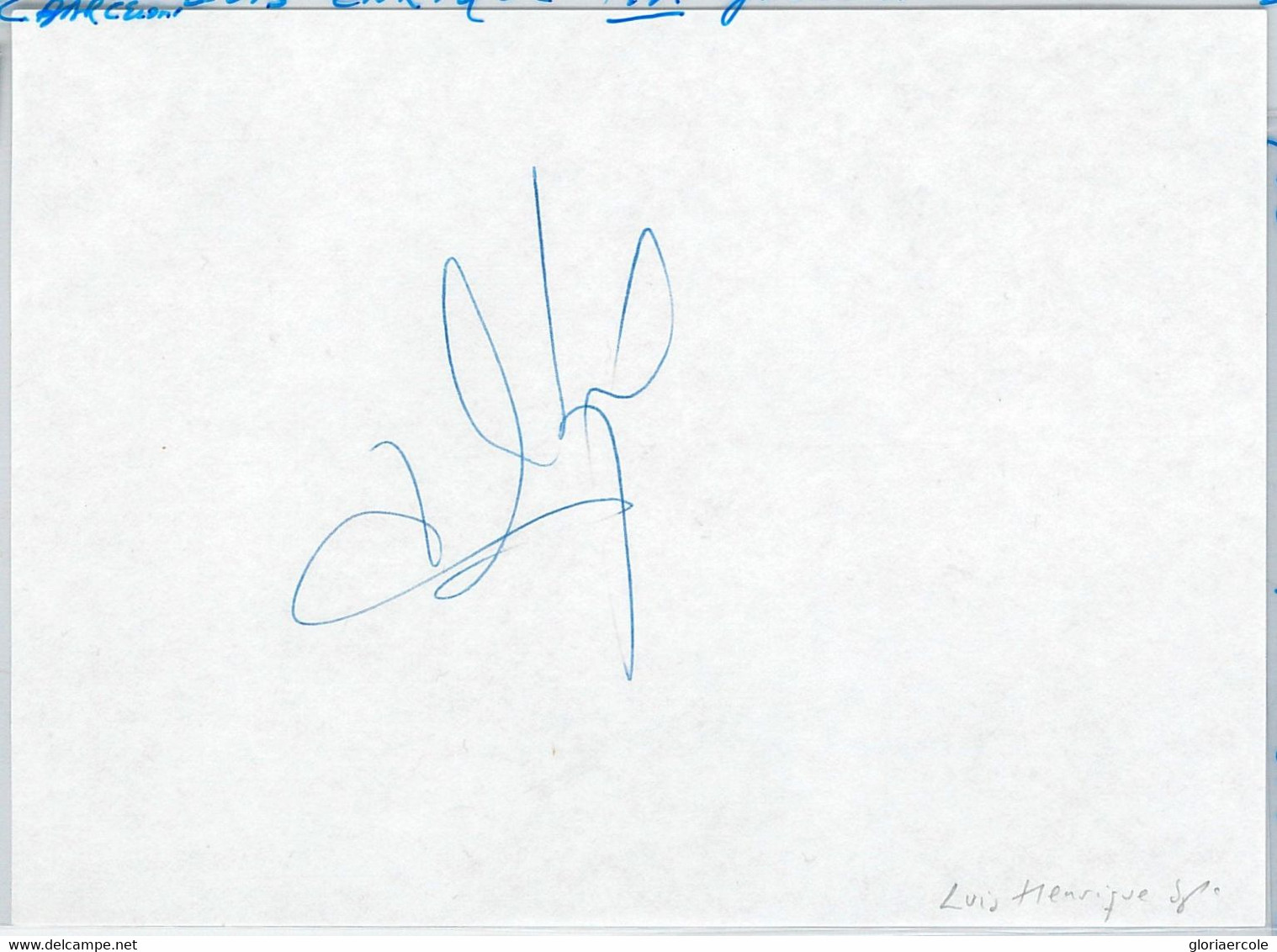 59619   -  SPORT  AUTOGRAPH  - FOOTBALL -  F.C. BARCELLONA: Luis Enrique 1997 - Handtekening