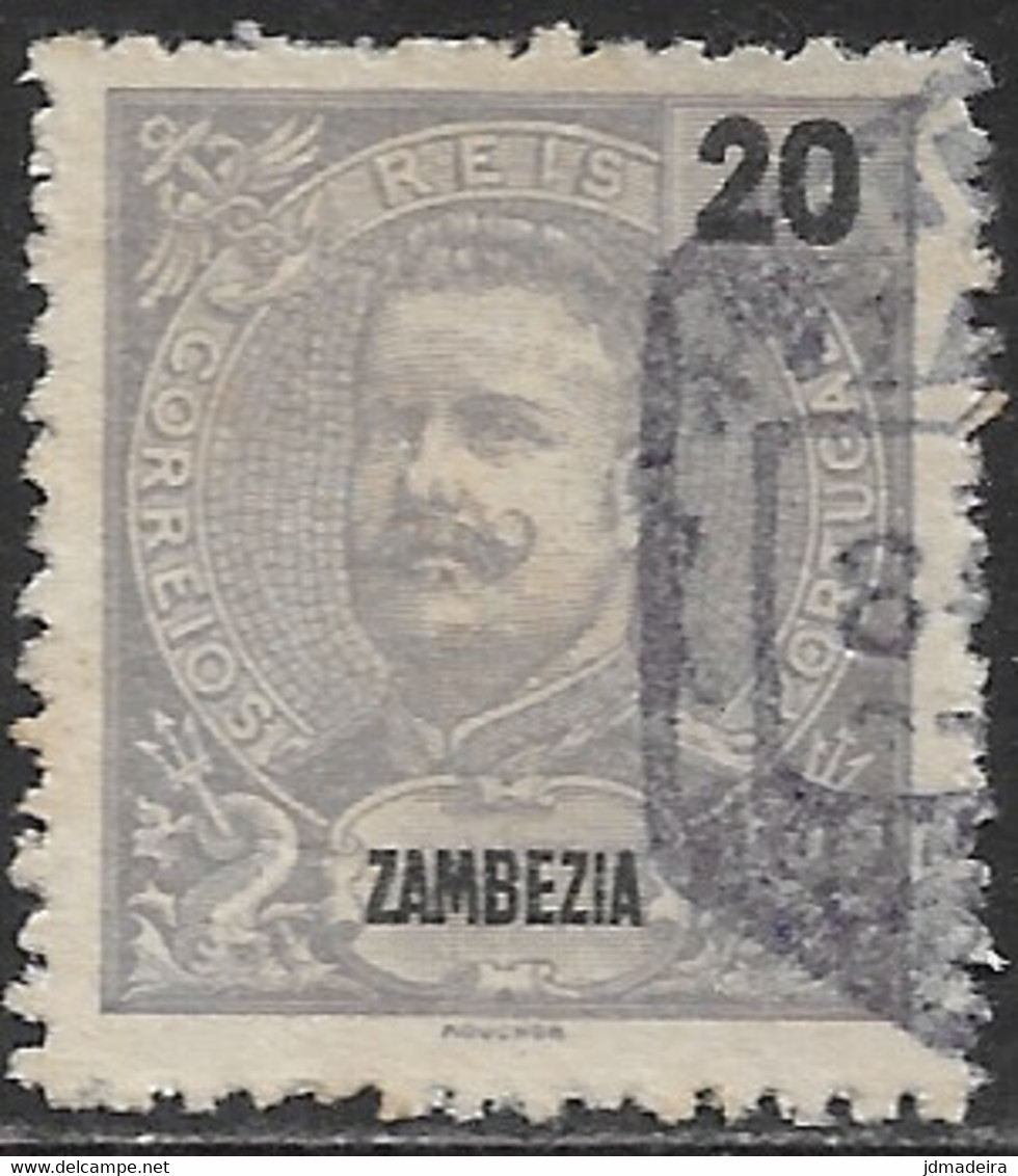 Zambezia – 1898 King Carlos 20 Réis Used Stamp - Sambesi (Zambezi)