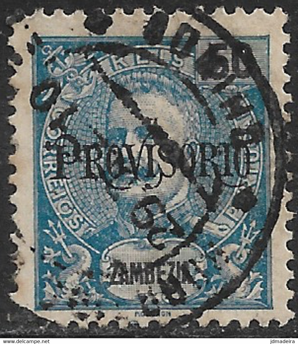 Zambezia – 1903 King Carlos Overprinted PROVISORIO 50 Réis Used Stamp - Zambezia