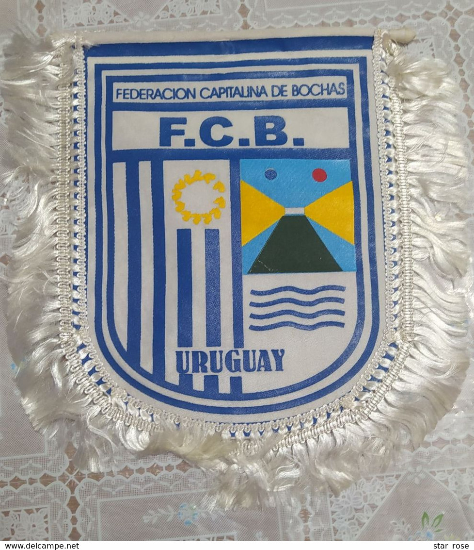 Flag (Pennant / Banderín) - Federación Capitalina De Bochas - Uruguay - 25cm - Bowling