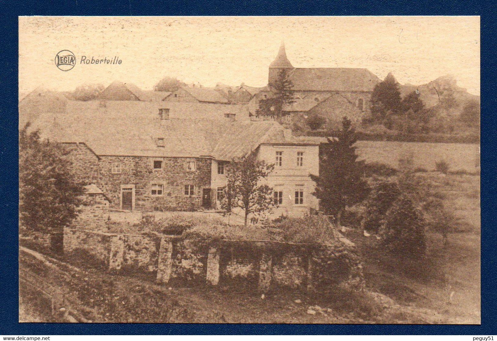 Robertville ( Waimes). Panorama Du Village Avec L'église Saint-Joseph - Waimes - Weismes
