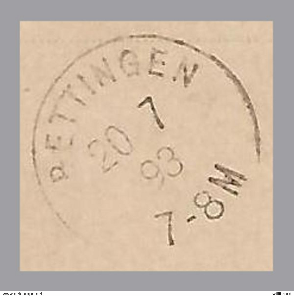 LUXEMBOURG - Bettingen Cds - T31 1893 - 5c Allegory Postal Card - 1882 Allegory