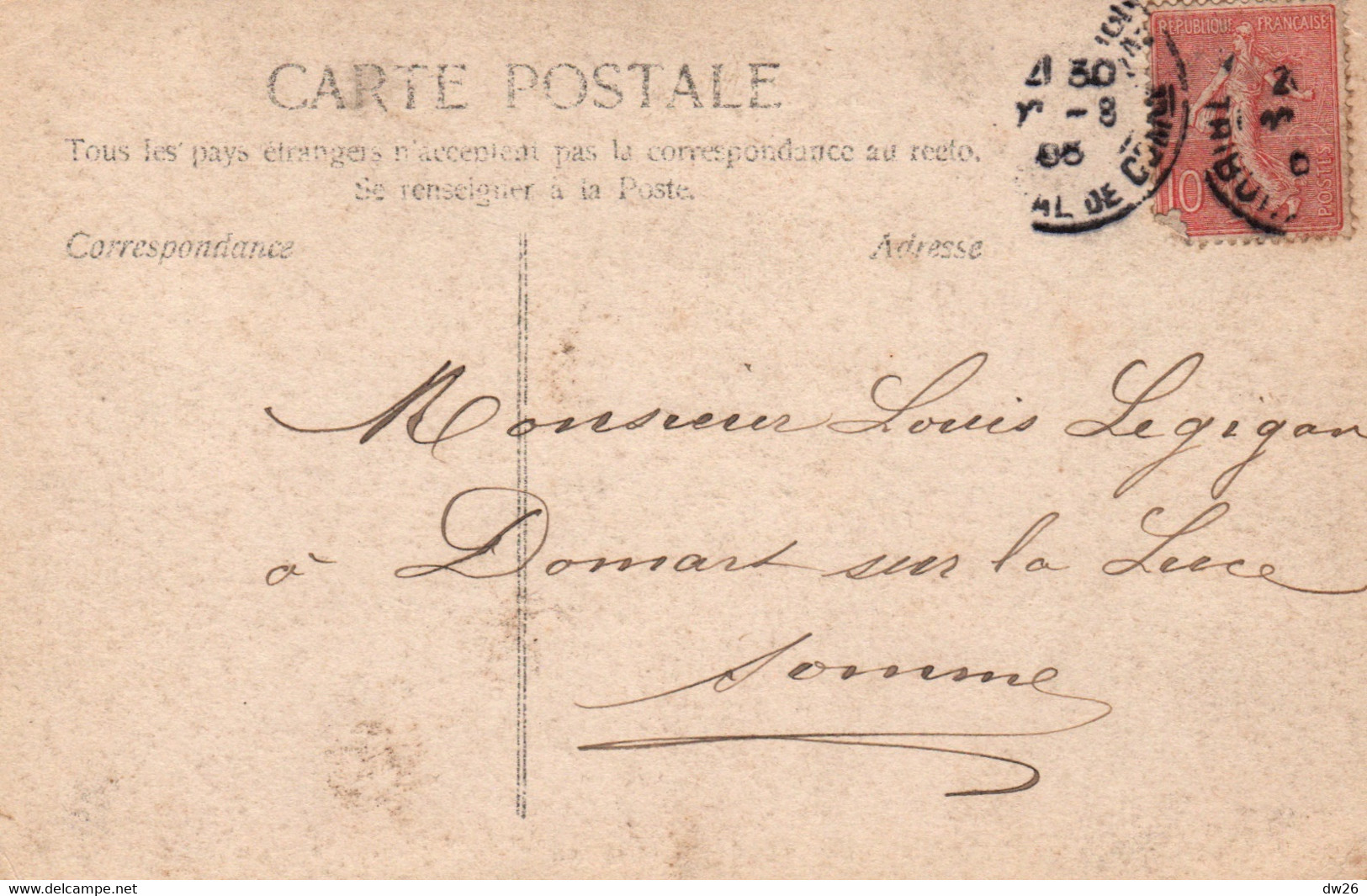 Prénom Louis - Femme Multivues Dans Les Lettres - Carte A.E. Colorisée N° 2033/403 - Nombres