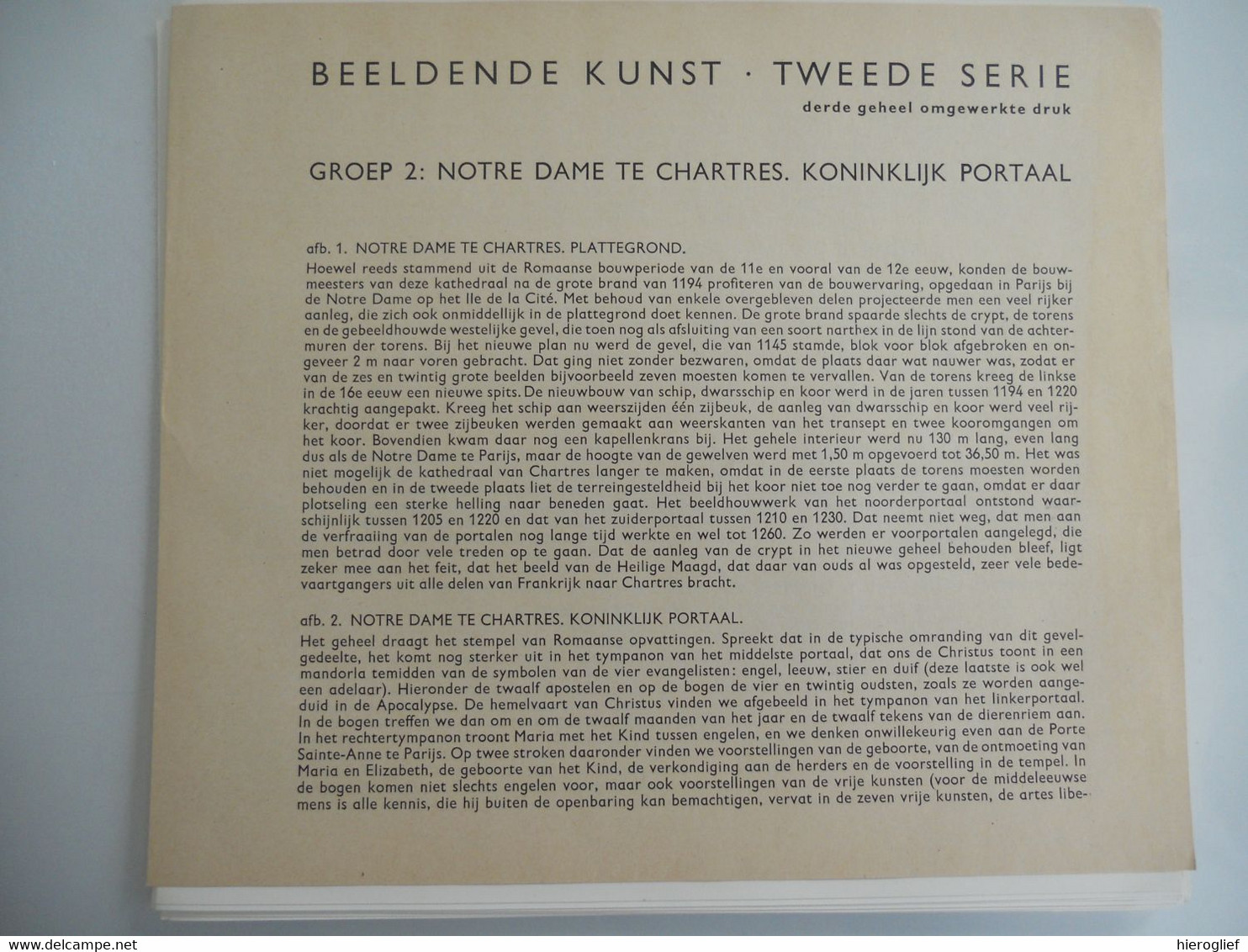 NOTRE DAME Te CHARTRES ZUIDER- En NOORDERPORTAAL / KONINKLIJK PORTAAL Architectuur Beelhouwxkunst VAEVO - Sonstige & Ohne Zuordnung