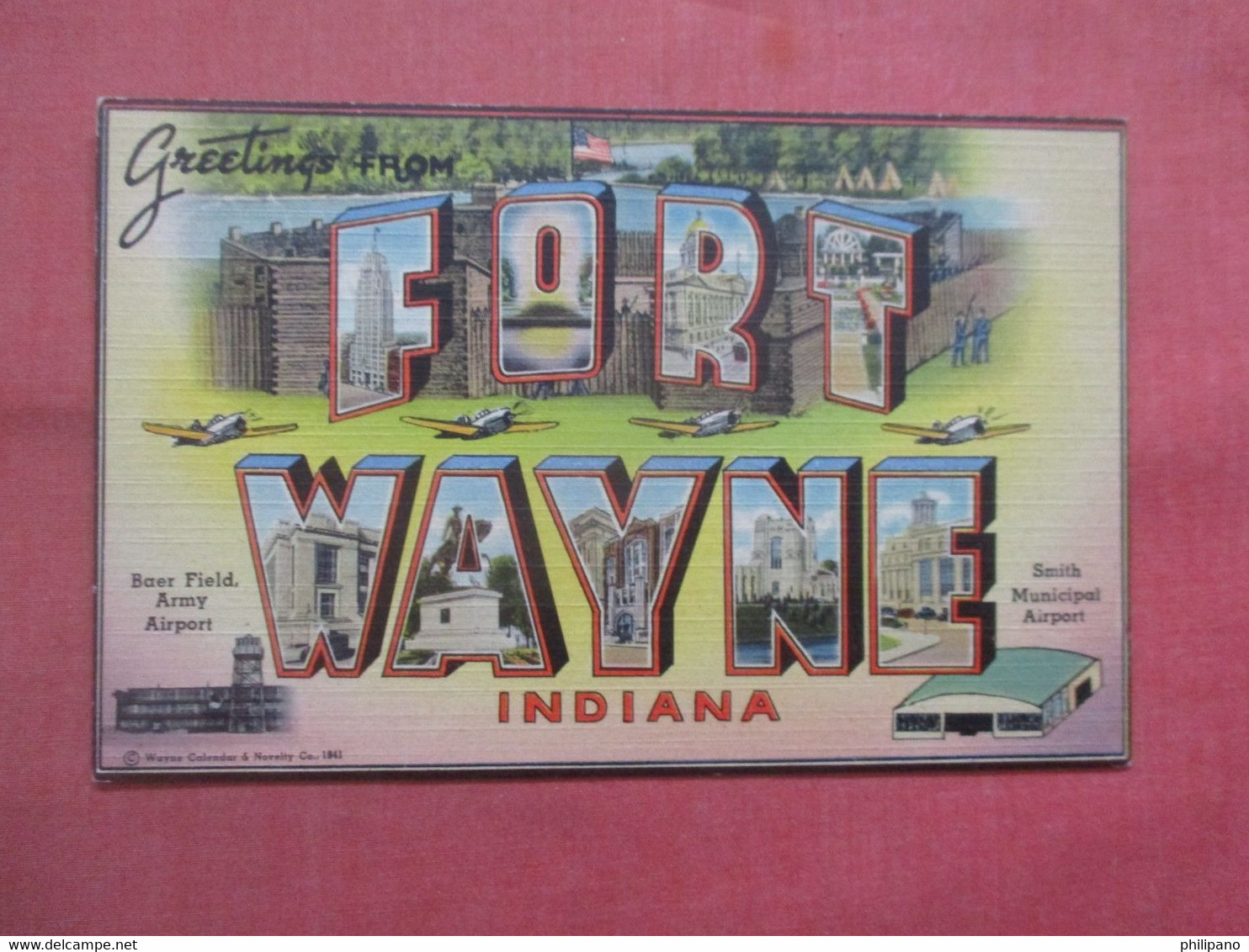 Greetings.    Fort Wayne Indiana > Fort Wayne         Ref  5420 - Fort Wayne