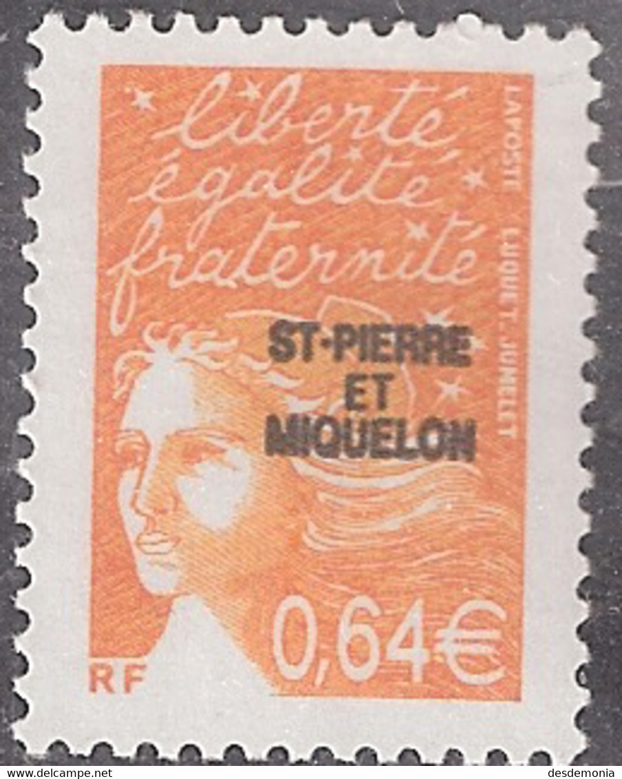 France Colonie SPM Maury 777b (Yvert 767) **  Marianne De Luquet 0.64 € Sans Phospho - Sin Dentar, Pruebas De Impresión Y Variedades