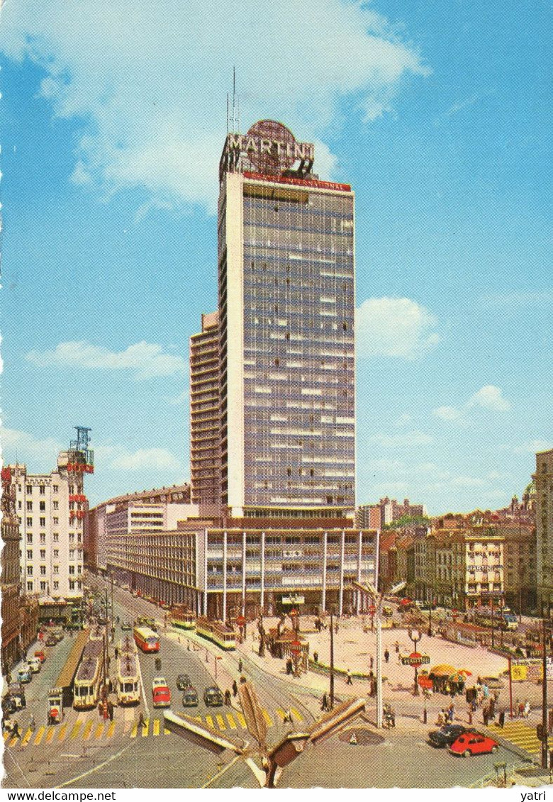 Bruxelles  - Centro Internazionale  (viaggiata Per La Francia, 1963) - Public Transport (surface)