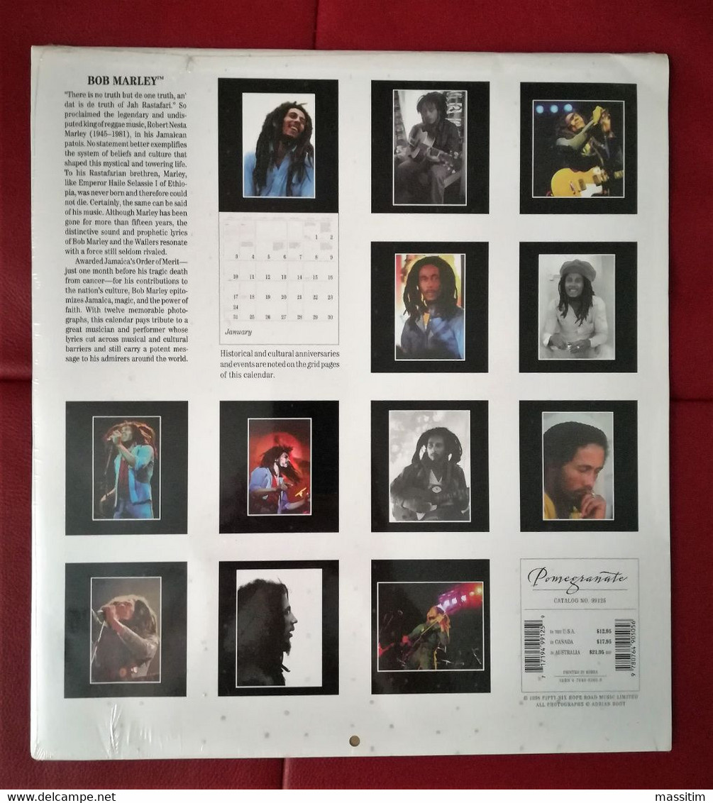 Calendario Bob Marley 1999 - Ancora Sigillato, Mai Aperto O Usato. - Affiches & Posters