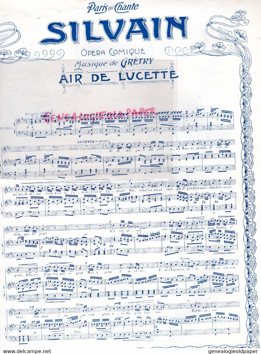 PARIS QUI CHANTE- PARTITION MUSIQUE-N° 60- 1904- POLIN-LE FILS ETOILE-OPERA PARIS-DELMAS-BREVAL-DEMOUGEOT-SILVAIN - Partitions Musicales Anciennes