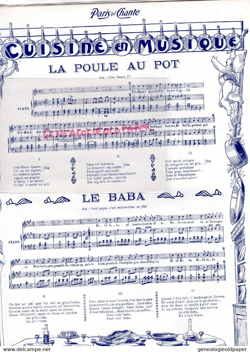 PARIS QUI CHANTE- PARTITION MUSIQUE-N° 78- 1904- POLIN-MLLE FLAHAUT OPERA PARIS-LE TROUVERE-VERDI-LOUISE GRANDJEAN-POULE - Scores & Partitions