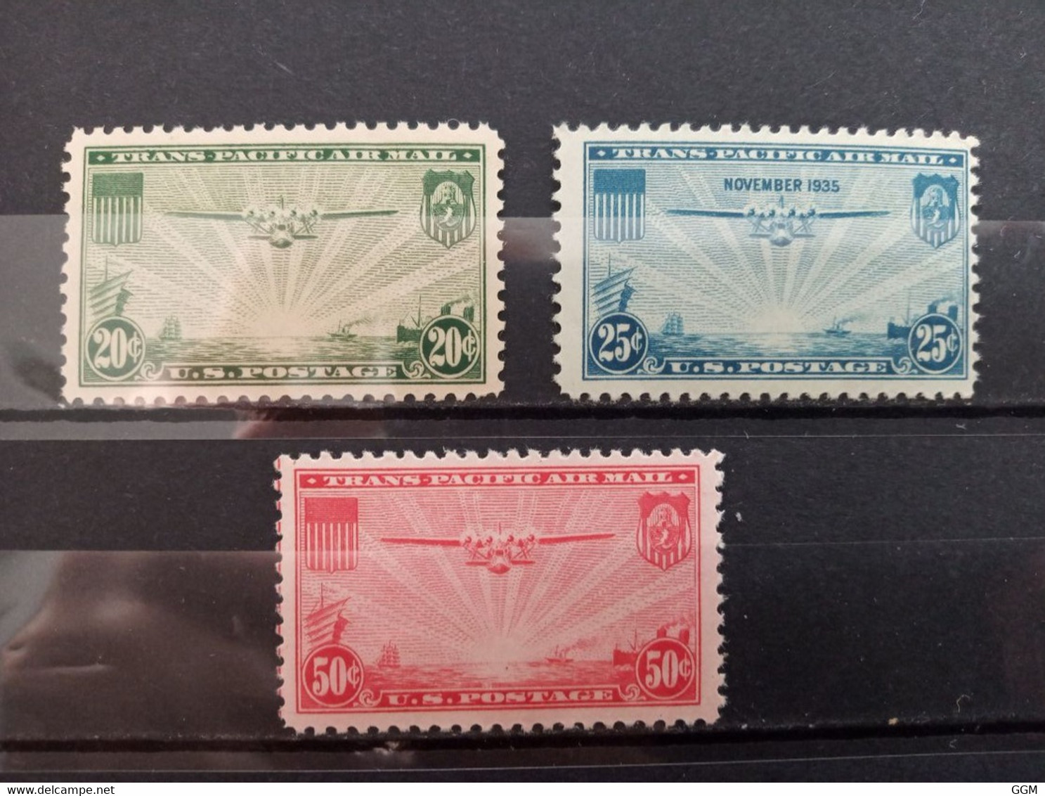 Estados Unidos. USA. 1935. Air Mail. Trans Pacific. Nuevos ** - 1b. 1918-1940 Nuovi