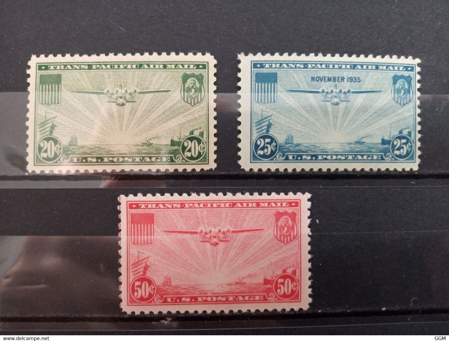 Estados Unidos. USA. 1935. Air Mail. Trans Pacific. Nuevos ** - 1b. 1918-1940 Neufs