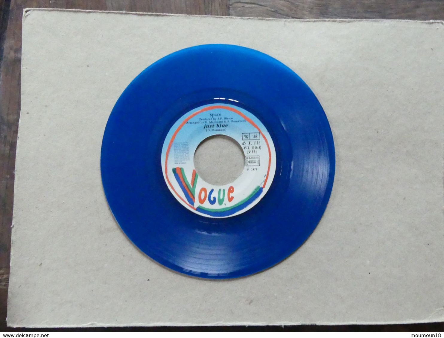 Secret Dreams Just Blue Blue Vinyl 45X1116 Vogue - 45 T - Maxi-Single