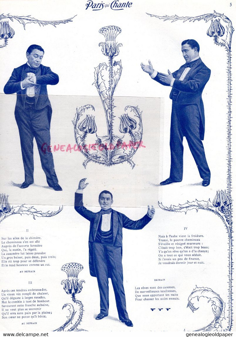 PARIS QUI CHANTE- PARTITION MUSIQUE-N° 87- 1904- POLIN-ADA WILKIE-ENFERS-RONDE NORMANDE-SECRET POLICHINELLE-GERMINAL - Noten & Partituren