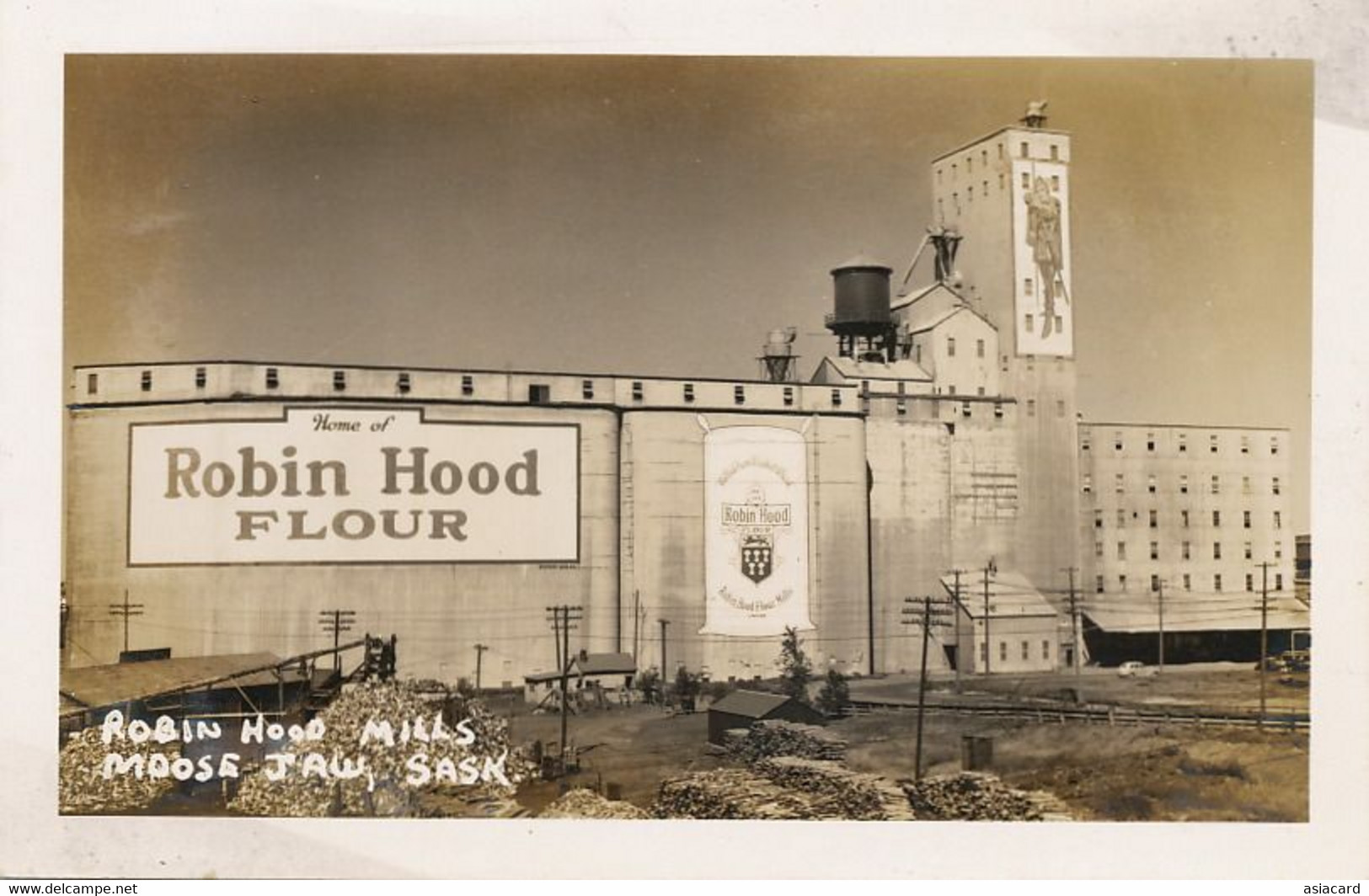 Real Photo Robin Hood Mills , Moose Jaw Moulin Robin Des Bois - Other & Unclassified