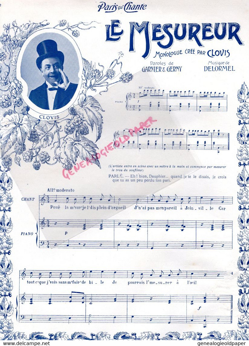 PARIS QUI CHANTE- PARTITION MUSIQUE-N° 71- 1904- POLIN-LE MESUREUR-CLOVIS-MAZURKA-SERENADE PROVENCALE-DIAZ- - Partitions Musicales Anciennes