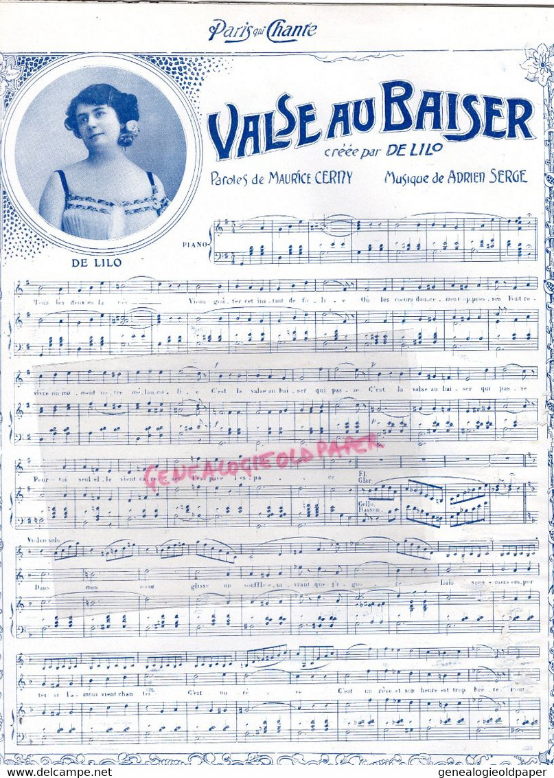 PARIS QUI CHANTE- PARTITION MUSIQUE-N° 72- 1904- POLIN-DE LILO-VALSE AU BAISER-SERENADE PIOUPIOU-SCALA-SUZANNE ELLEN- - Scores & Partitions