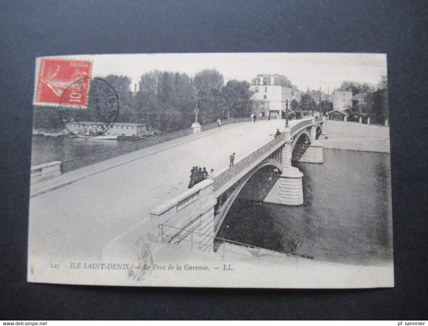 Frankreich 1909 Ile Saint Denis Le Pont De La Garenne Nach Hyeres 22. Regiment Colonial 1ere Compagnie - L'Ile Saint Denis