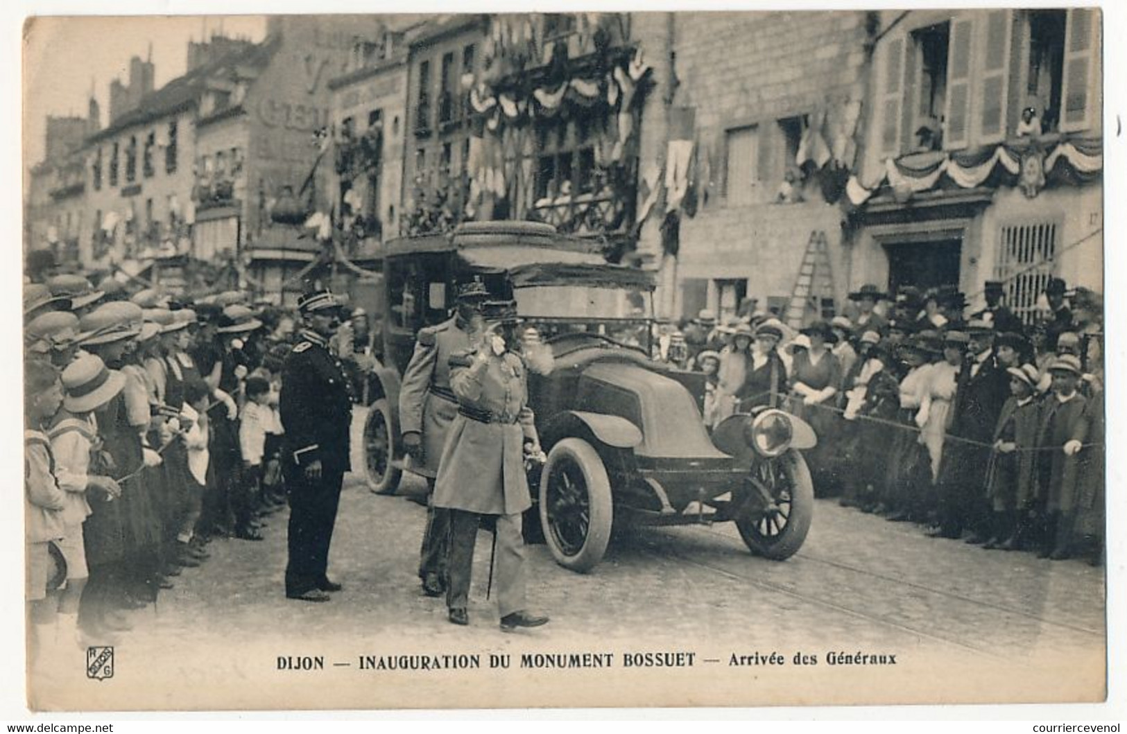 CPA - DIJON (Cote D'Or) - Inauguration Du Monument Bossuet - Arrivée Des Généraux - Dijon