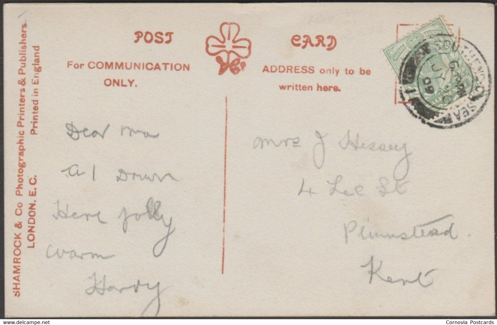 We Do Like Southend On Sea, Essex, 1909 - Shamrock RP Postcard - Southend, Westcliff & Leigh