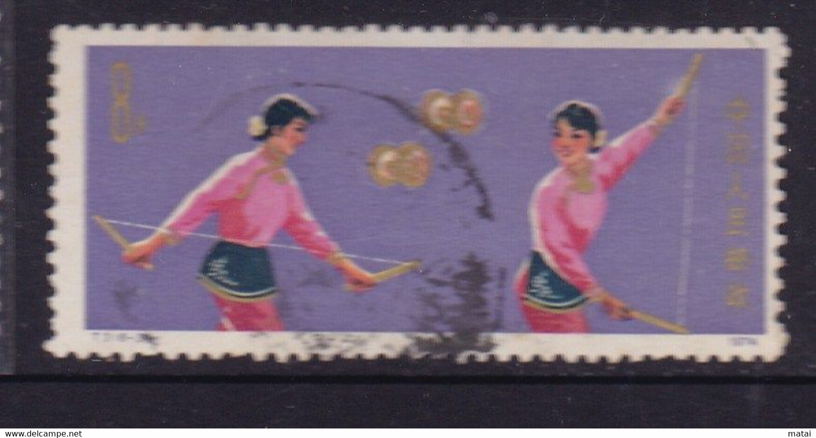 CHINA CHINE CINA 1974.1.21 ACROBATICA 8c - Used Stamps