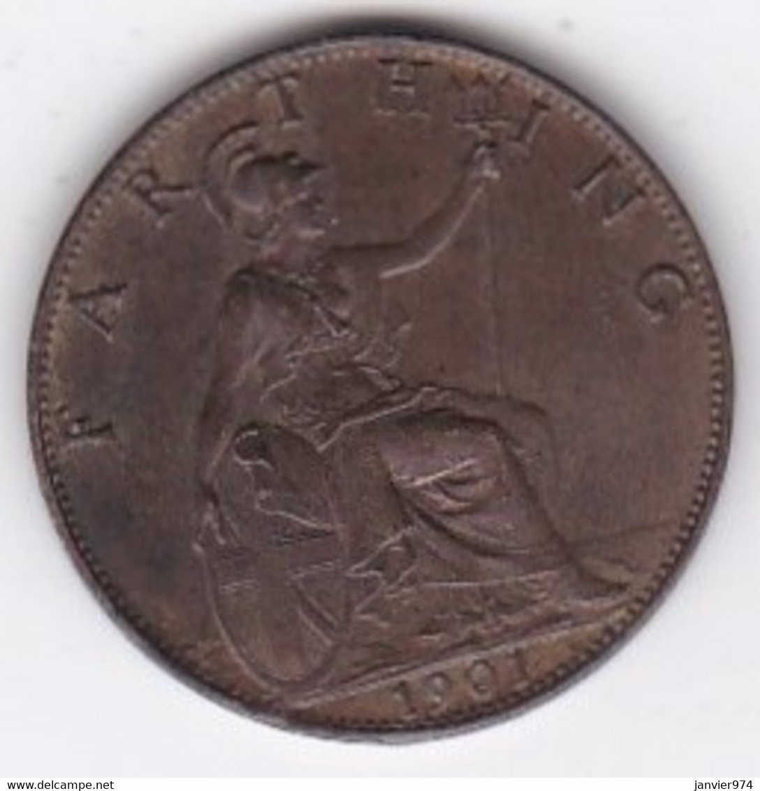 Grande-Bretagne. 1 Farthing 1901. Victoria, KM# 788 - B. 1 Farthing