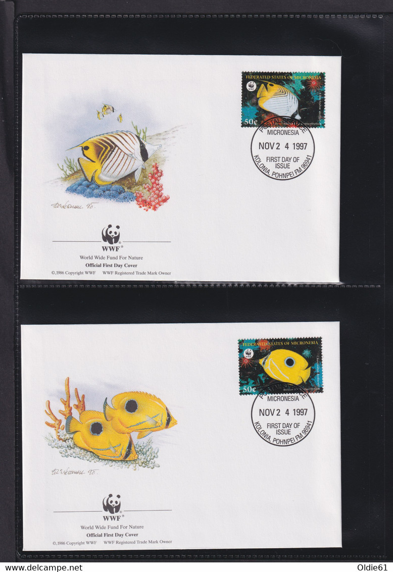 1997  Mikronesien WWF  "Gauklerfische Mikronesiens"  Komplettes Kapitel - Collections, Lots & Series