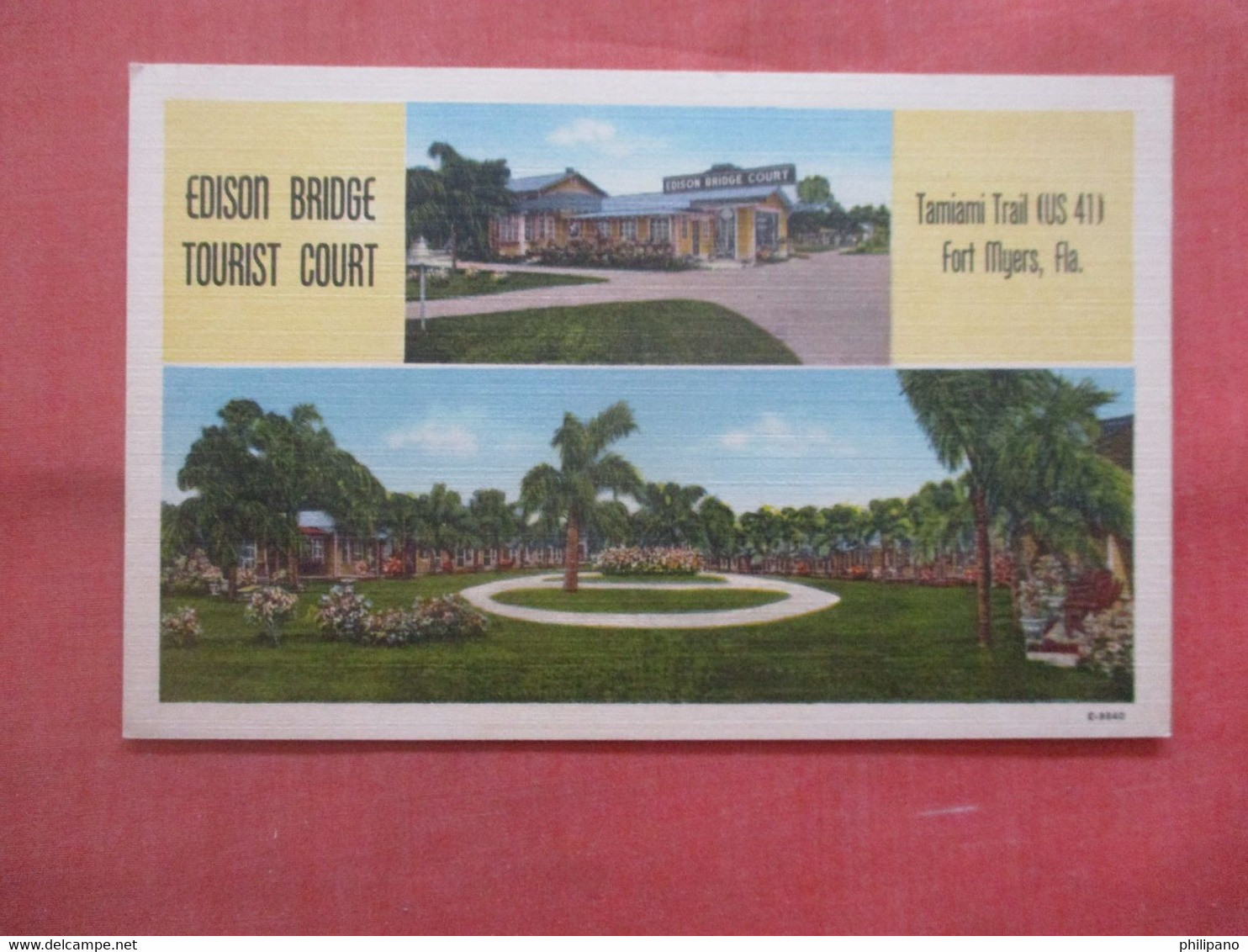 Edison Bridge Tourist Court.   Fort Myers  Florida  Ref  5422 - Fort Myers