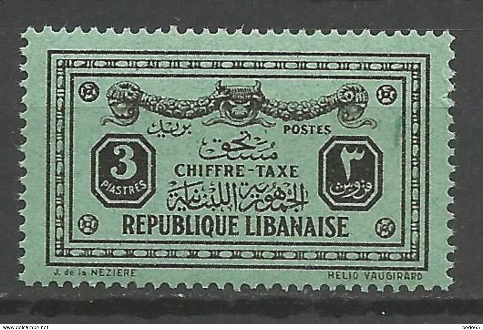GRAND LIBAN TAXE N° 32 NEUF** SANS  CHARNIERE / MNH - Timbres-taxe