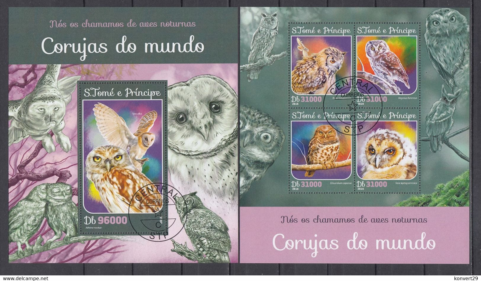 Sao Tome And Principe 2016 Owls. Used. CTO - Sao Tome Et Principe