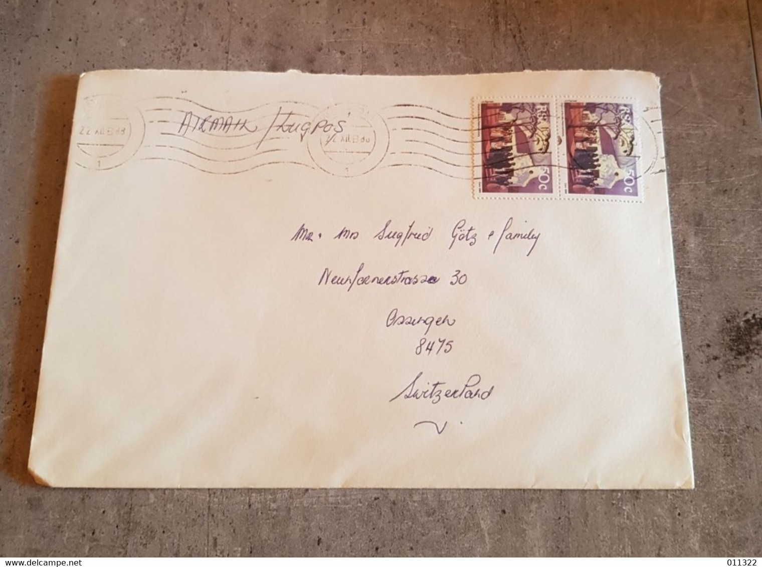 RSA AIRMAIL CIRCULED SEND TO SWITZERLAND - Poste Aérienne