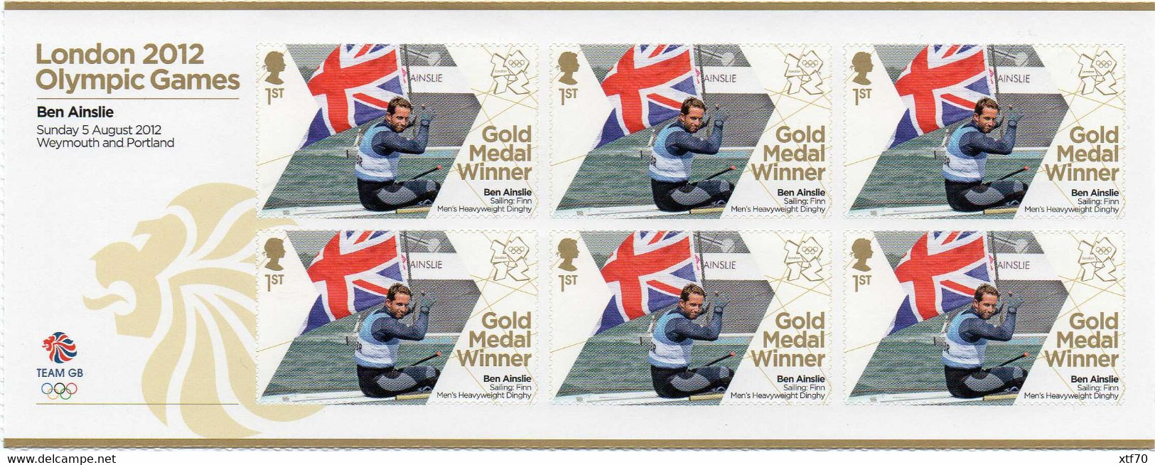 GREAT BRITAIN 2012 Olympic Games Gold Medal Winners: Ben Ainslie - Nuovi