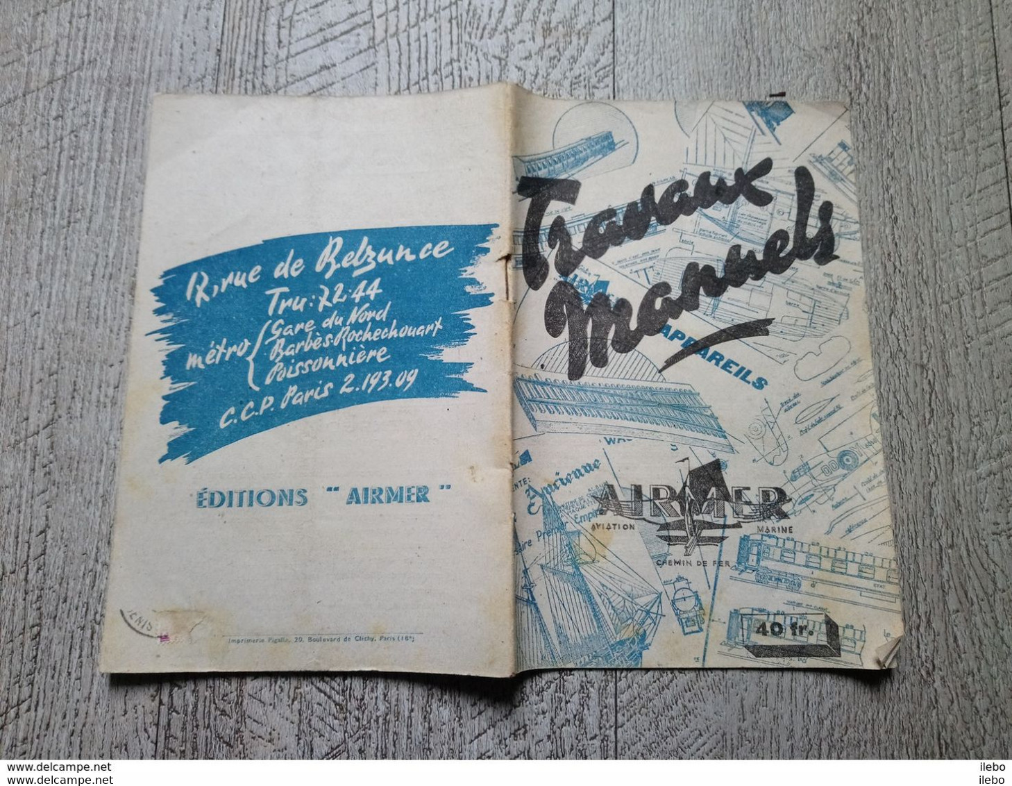 Travaux Manuels Modèle Réduit Bricolage Aviation  Marine Train HO Années 1950 Créations Airmer Dessins - Modellismo