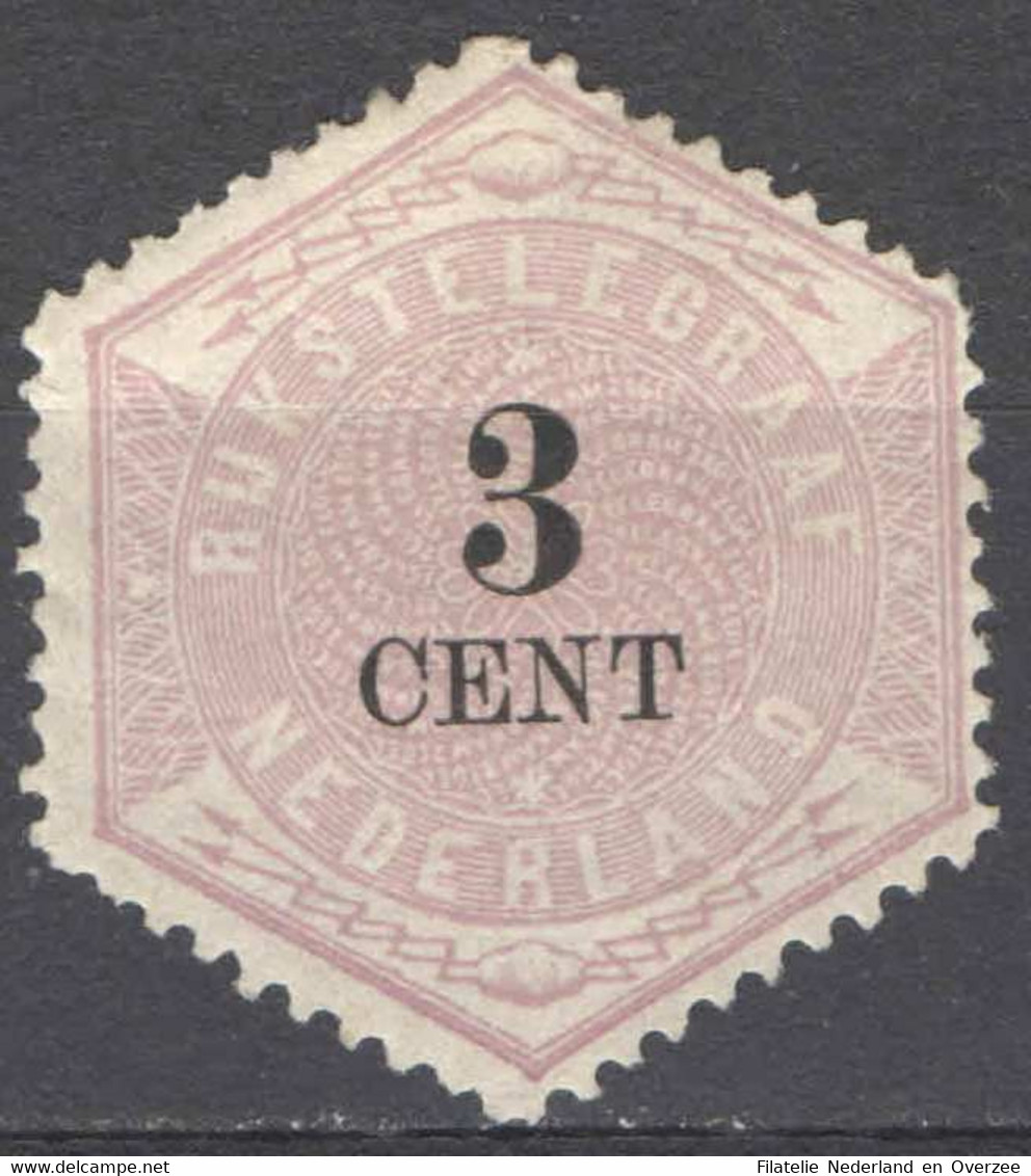 Nederland 1879 Telegramzegel 2 Ongebruikt/MH - Telegrafi