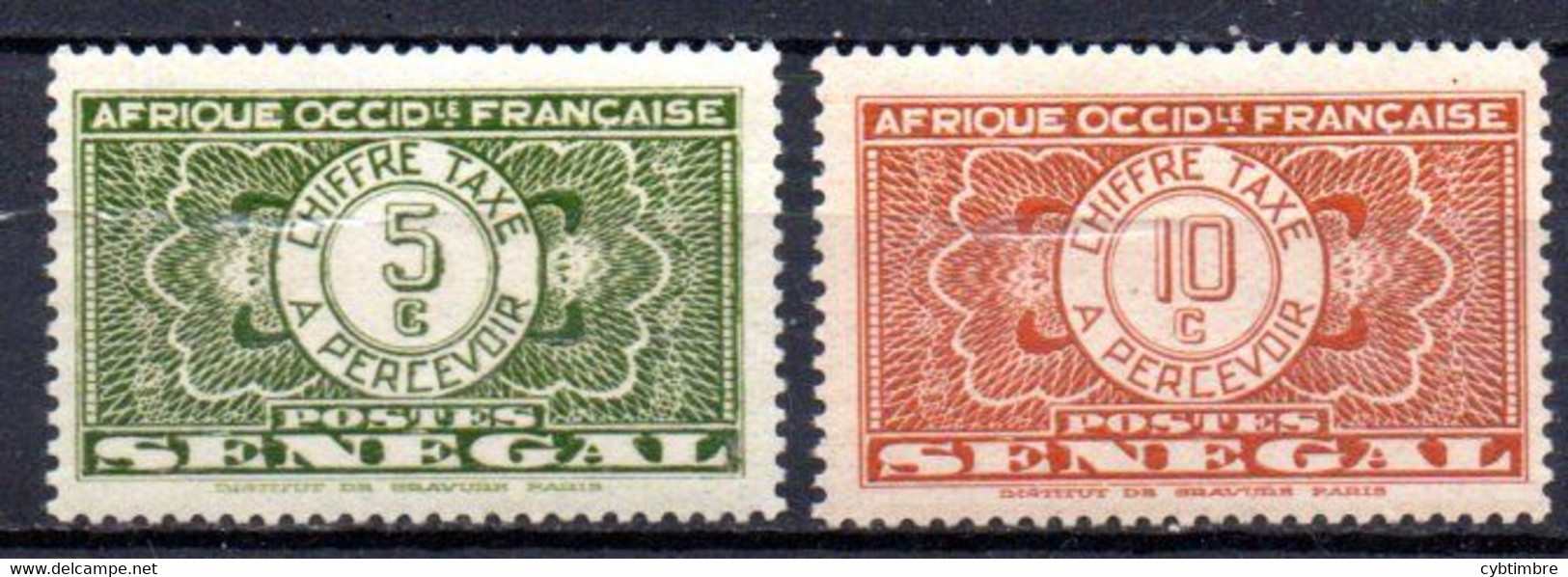 Sénégal: Yvert N° Taxe 22/23 - Postage Due